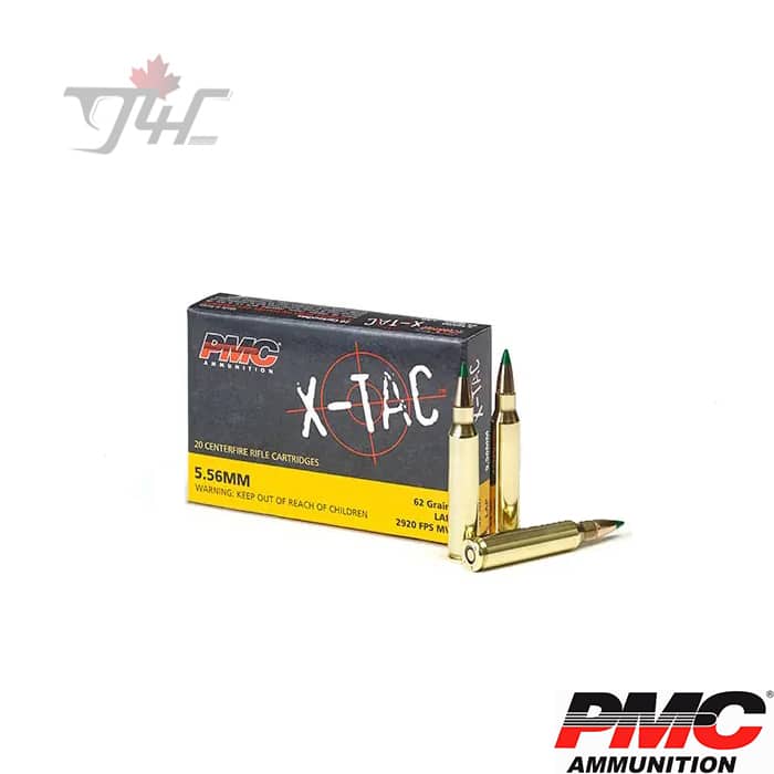 PMC X-Tac 5.56 NATO 62gr. LAP Green-Tip 20rds — g4cgunstore