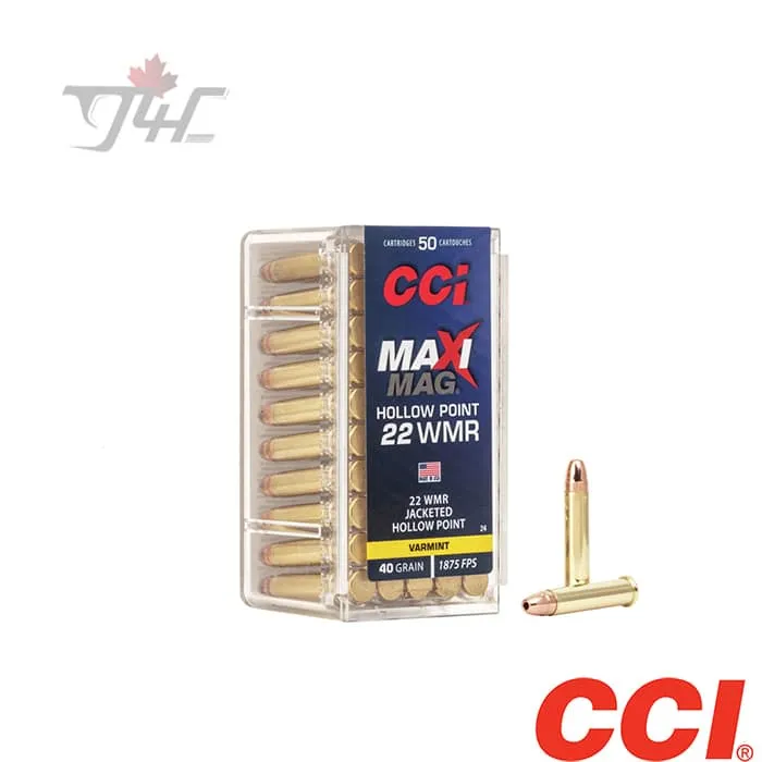 CCI Maxi-Mag .22WMR 40gr. JHP 50rds — g4cgunstore