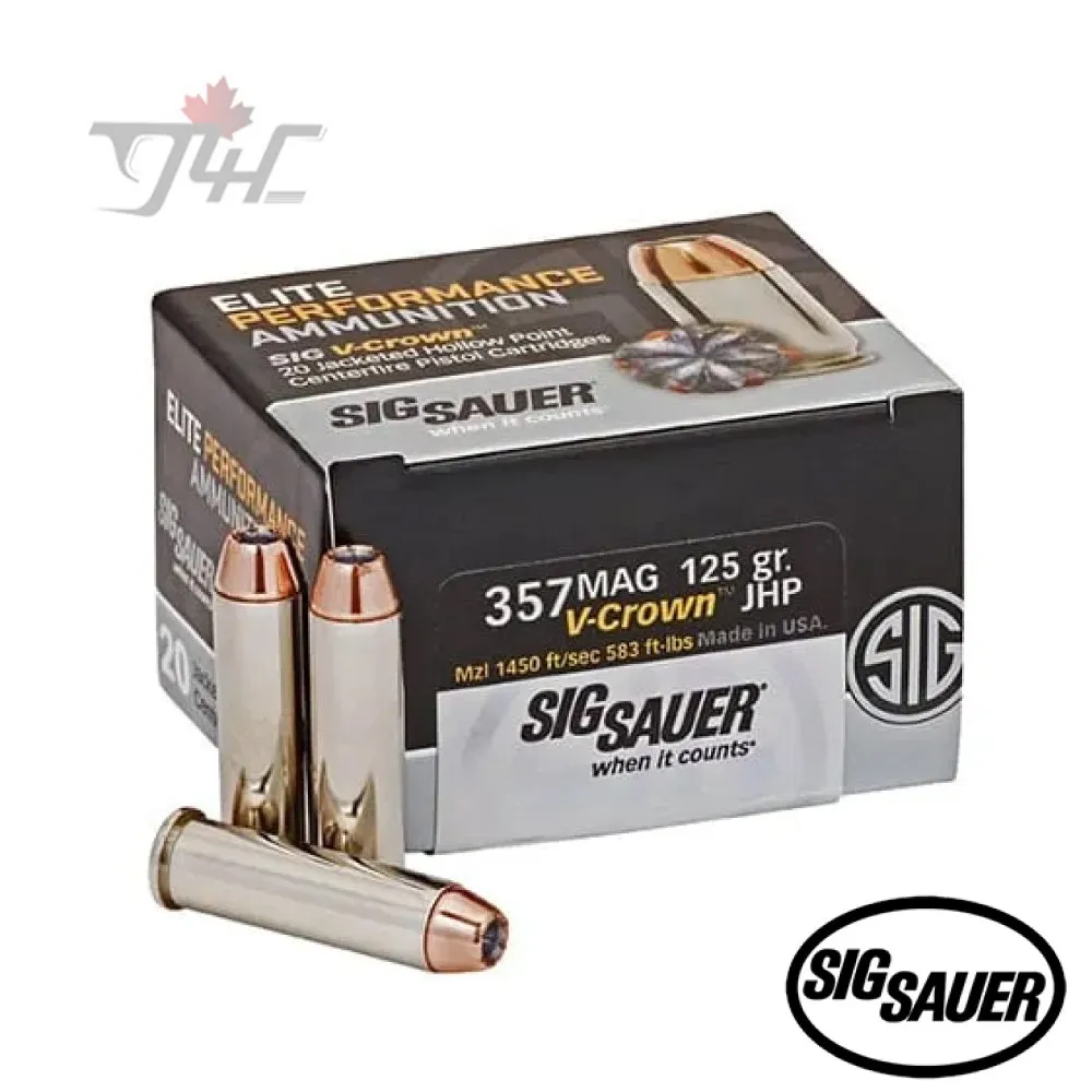 Sig Sauer Elite V-Crown .357 Mag 125gr. JHP 20rds — g4cgunstore