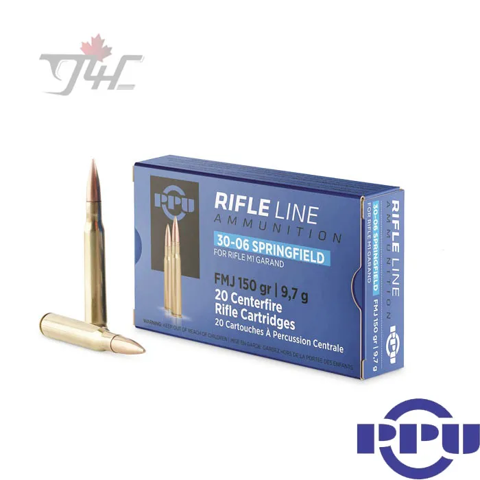 PPU .30-06 Springfield M1 Garand 150gr. FMJ 20rds — g4cgunstore
