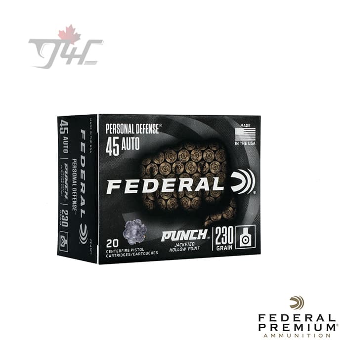 Federal Premium Punch .45 ACP 230gr. JHP 20rds — g4cgunstore