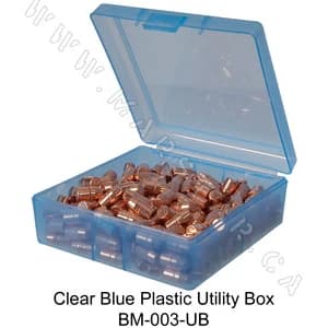 Clear Blue Plastic Utility Box (x1) — Marstar
