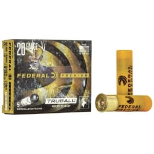 Federal Vital-Shok 20 GA 3″ 3/4 OZ Truball HP Rifled Slug — Marstar