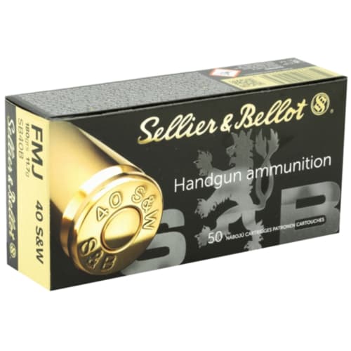 Sellier & Bellot Ammo, 40 S&W 180 Grain FMJ, 50 Rounds — RDSC