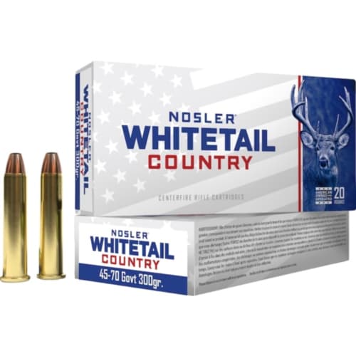 Nosler Ammo, 45-70 Gov,t , 300 Grain, White-Tail Country — RDSC