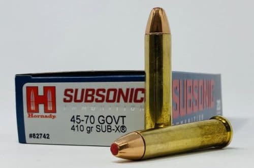 HORNADY SUBSONIC .45-70 GOV’T 410 GR. SUB-X — Tiger Arms