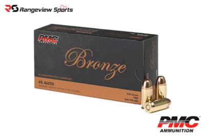 PMC Bronze 45 ACP Pistol Ammo, 230Gr FMJ – 50Rds — Rangeview Sports