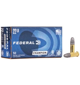Federal Champion Training - 22LR, 40gr, Solid, Box of 50 (510) — Tundra Supply