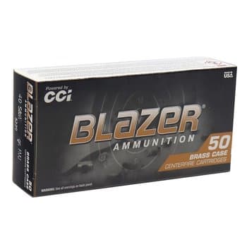 CCI 40 S&W 165gr Blazer FMJ 50ct — Bartons Big Country