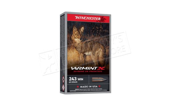 Winchester 243 WIN Varmint X, 65 Grain Box of 20 #X243PXP — Al Flaherty's