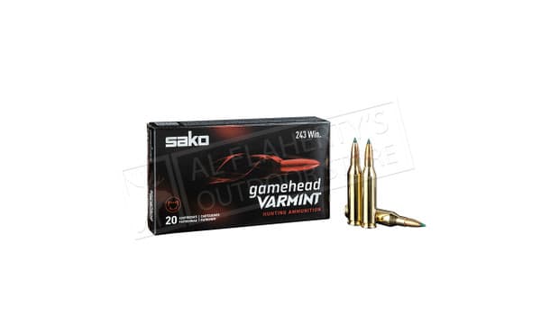 Sako Centerfire Gamehead Varmint, 243 Win, 70 Grain Box of 20 #C615102ESA10 — Al Flaherty's