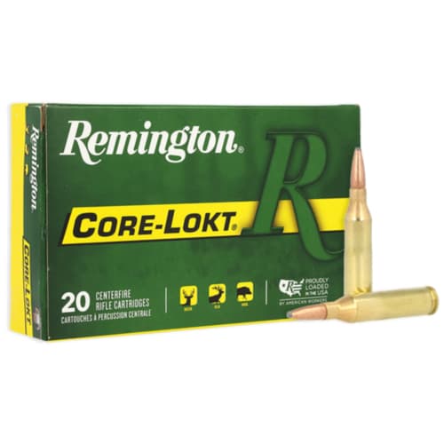 Remington Ammo, 243 Win 100 Grain Core-Lokt PSP, 20 Rounds — RDSC