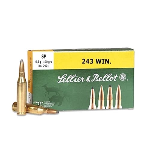 Sellier & Bellot Ammo, 243 Win 100 Grain SP, 20 Rounds — RDSC
