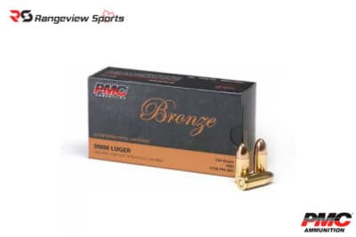 PMC Bronze 9mm Pistol Ammo, 115Gr FMJ – 50Rds — Rangeview Sports